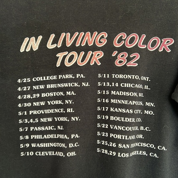 Vintage 1982 Graham Parker In Living Color tour tee - Picture 5 of 6